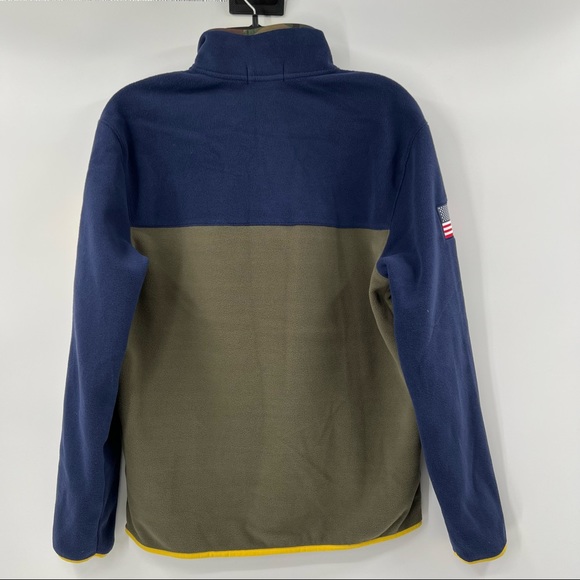 NWT Polo Men’s Large Ralph Lauren P-93 RLPC67 Camo Fleece Pullover Hi-Tech Olive - Picture 3 of 11